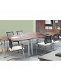 Rectangular Radial Leg Table