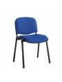 Taurus Fabric Black Frame Stacking Chair