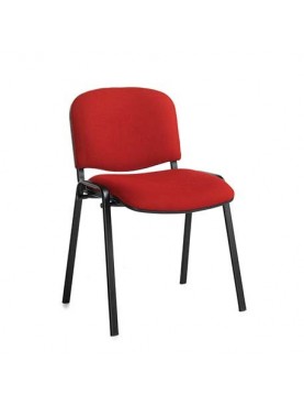 Taurus Fabric Black Frame Stacking Chair