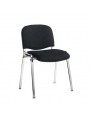 Taurus Fabric Chrome Frame Stacking Chair