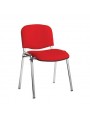 Taurus Fabric Chrome Frame Stacking Chair