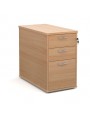 3 Drawer Desk High Pedestal 800mm Deep Beech