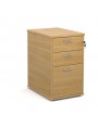 3 Drawer Desk High Pedestal 600mm Deep Oak