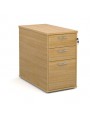 3 Drawer Desk High Pedestal 800mm Deep Oak