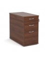 3 Drawer Desk High Pedestal 800mm Deep Walnut