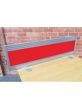Red Desk Top Screen 1400mm