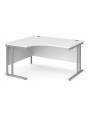 Maestro 25 Corner Desk 1400mm Silver Leg